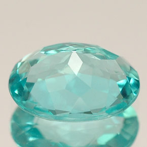 Apatita azul natural de 1,29 ct, corte óvalo, VS