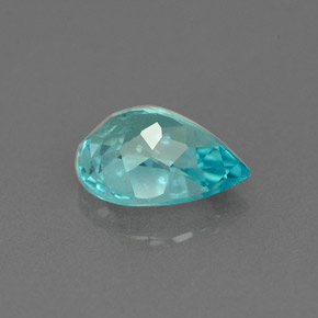 Apatita azul natural de 1,17 ct, en forma de pera, VS