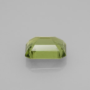 Apatita verde natural de 1,66 ct, corte esmeralda, VS