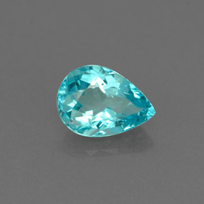 Apatito Azul claro natural de 0.78 ct, En forma de pera, VS