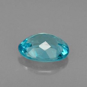 Apatita azul natural de 1,19 ct, corte óvalo, VS