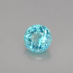 Apatito Azul claro natural de 0.74 ct, Corte Redondo, VS