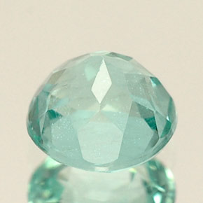Apatita verde natural de 0,71 ct, corte redondo, VS