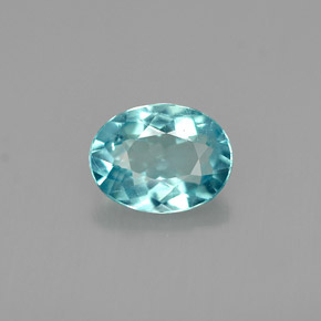 Apatita azul natural de 1,00 ct, corte óvalo, VVS-VS