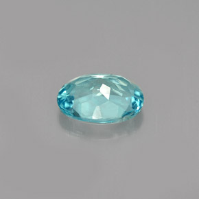 Apatita azul natural de 1,00 ct, corte óvalo, VVS-VS