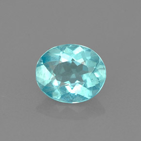 Apatito Azul claro natural de 0.77 ct, Corte Óvalo, VS