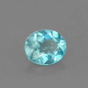 Apatito Azul claro natural de 0.77 ct, Corte Óvalo, VS