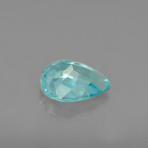 Apatita azul natural de 1,12 ct, en forma de pera, VS