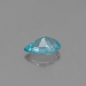 Apatita azul natural de 0,48 ct, en forma de pera, VS