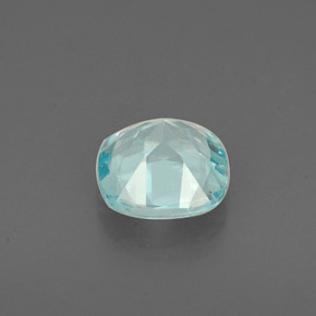 Apatita azul natural de 1,00 ct, corte cojín, VS