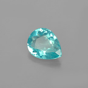 Apatita azul natural de 0,98 ct, en forma de pera, VS