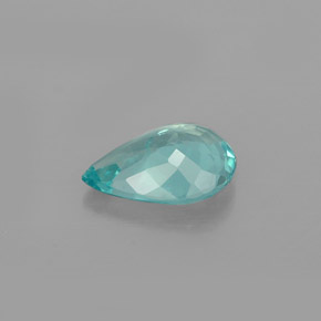 Apatita azul natural de 0,97 ct, en forma de pera, VS-SI