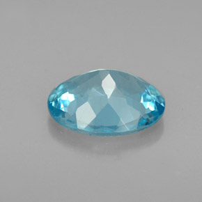 Apatita azul natural de 2,42 ct, corte óvalo, VS-SI