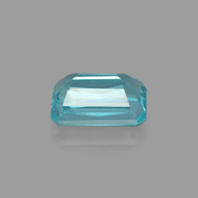 Apatita azul natural de 1,19 ct, corte esmeralda, VS