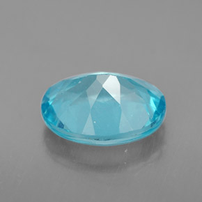 Apatita azul natural de 2,88 ct, corte óvalo, VS-SI