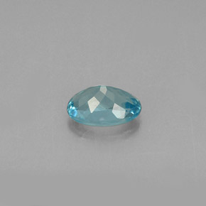 Apatita azul natural de 0,53 ct, corte óvalo, VS
