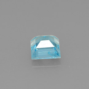 Apatita azul natural de 0,74 ct, cuadrado, VS-SI