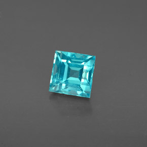 Apatita azul natural de 0,82 ct, cuadrado, VS