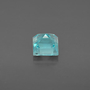 Apatita azul natural de 0,77 ct, cuadrado, VS