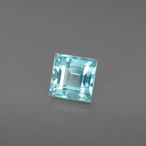 Apatita azul natural de 0,83 ct, cuadrado, VS