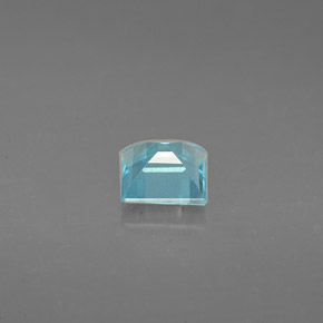 Apatita azul natural de 0,63 ct, cuadrado, VS