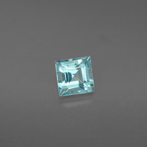Apatita azul natural de 0,63 ct, cuadrado, VS