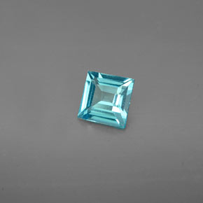 Apatita azul natural de 0,53 ct, cuadrado, VS