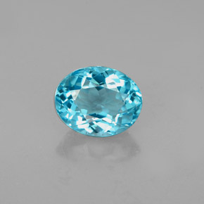Apatito Azul claro natural de 1.17 ct, Corte Óvalo, VVS-VS