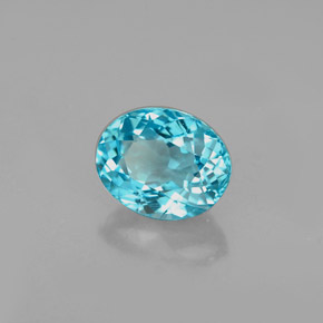 Apatito Azul claro natural de 1.17 ct, Corte Óvalo, VVS-VS