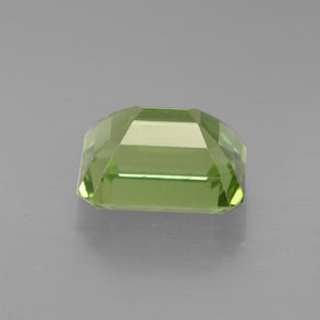 Apatita verde natural de 1,97 ct, corte esmeralda, VS