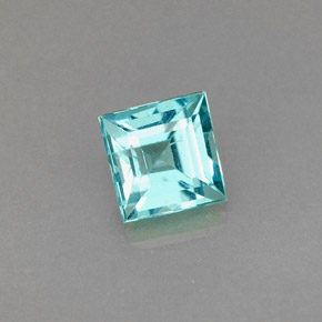 Apatito Azul claro natural de 0.67 ct, Cuadrado, VS