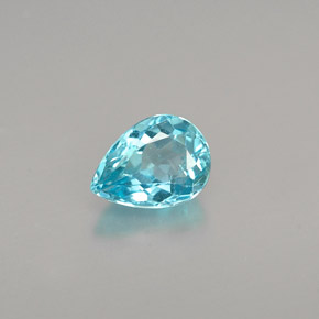 Apatito Azul claro natural de 0.66 ct, En forma de pera, VS-SI