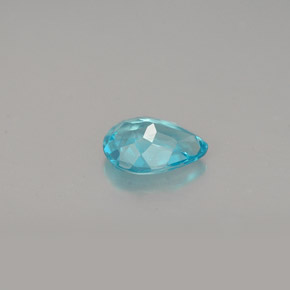 Apatita azul natural de 0,67 ct, en forma de pera, VS