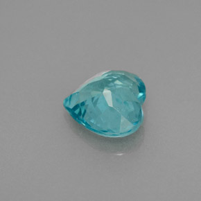 Apatita azul natural de 1,05 ct, forma de corazón, VS-SI