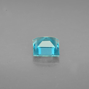 Apatita azul natural de 0,66 ct, cuadrado, VS