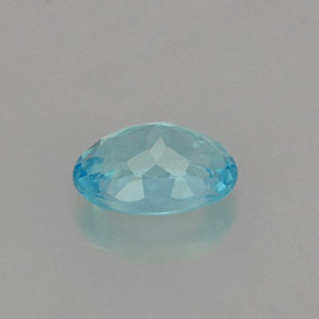 Apatita azul natural de 0,60 ct, corte óvalo, VS-SI