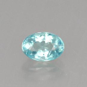 Apatito Azul claro natural de 0.56 ct, Corte Óvalo, VVS-VS