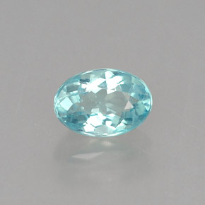 Apatito Azul claro natural de 0.56 ct, Corte Óvalo, VVS-VS