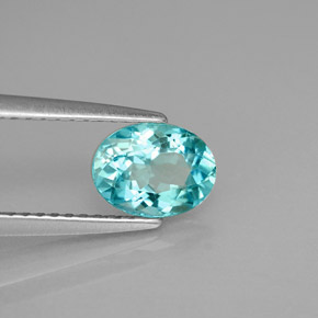 Apatito Azul claro natural de 1.01 ct, Corte Óvalo, VVS-VS