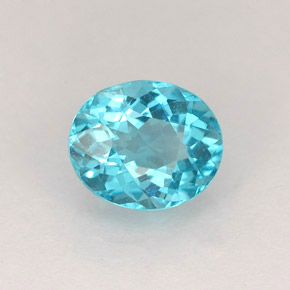 Apatito Azul claro natural de 1.37 ct, Corte Óvalo, VVS-VS