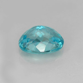 Apatita azul natural de 1,27 ct, corte óvalo, VVS-VS