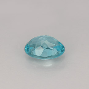 Apatita azul natural de 0,83 ct, corte óvalo, VVS-VS