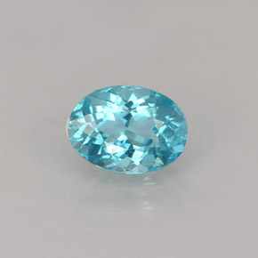 Apatito Azul claro natural de 0.88 ct, Corte Óvalo, VVS-VS