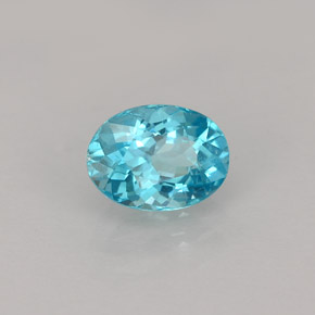 Apatito Azul claro natural de 0.88 ct, Corte Óvalo, VVS-VS