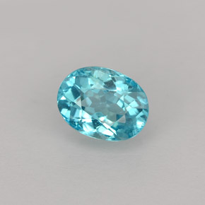 Apatita azul natural de 1,01 ct, corte óvalo, VVS-VS