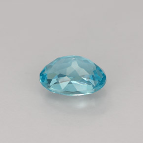 Apatita azul natural de 1,01 ct, corte óvalo, VVS-VS