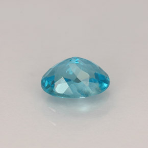 Apatita azul natural de 0,92 ct, corte óvalo, VVS-VS