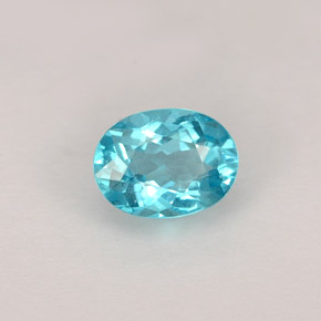 Apatito Azul claro natural de 0.88 ct, Corte Óvalo, VS