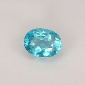 Apatito Azul claro natural de 0.88 ct, Corte Óvalo, VS
