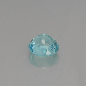 Apatita azul natural de 0,66 ct, corte redondo, VS